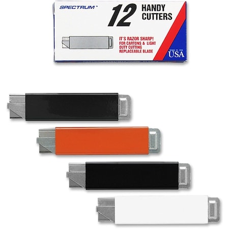 Phc Handy Box Cutter, Tap Open/Tap Close, 12PK, Assorted PHCHC100